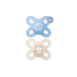 Mam Start Silicone Pacifier 0-2 Months Blue 2 pieces