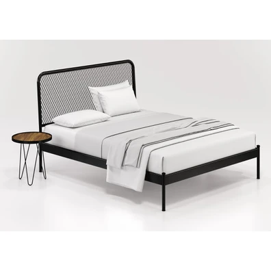 Metallic Bed 160x200cm Kouppas Grid Bed