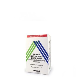 Alcon Tears Naturale Free Med Οφθαλμικές Σταγόνες σε περιέκτες μιας Χρήσης, 30 x 0.4 ml