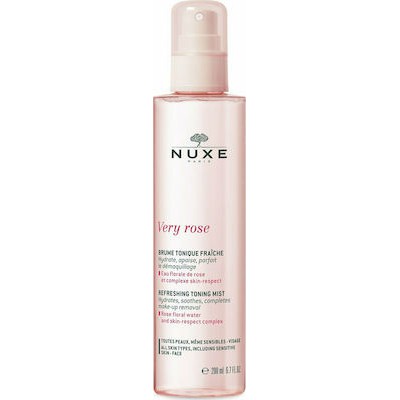 NUXE Very Rose Refreshing Toning Mist Τονωτικό & Ενυδατικό Mist Για Το Πρόσωπο, Ολοκληρώνει Το Ντεμακιγιάζ, 200ml