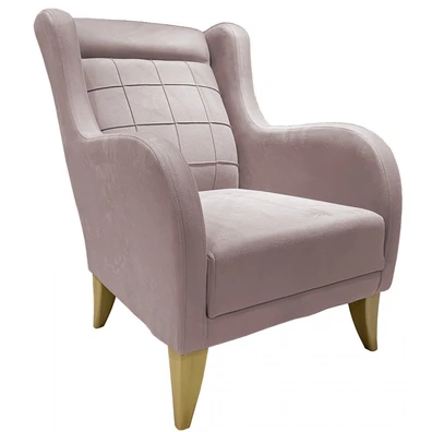 Karlina μπερζέρα 76x84x95εκ. Dusty Pink