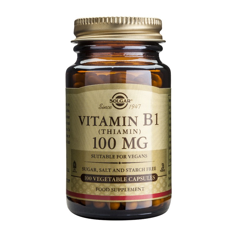 Vitamin Β1 (Θειαμίνη) 100mg veg.caps