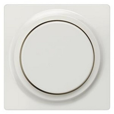 Delta I-System Rotary Dimmer Cover Plate Titanium 