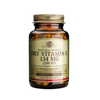 Solgar - Dry Vitamin E 134mg (200iu) - 50veg.caps