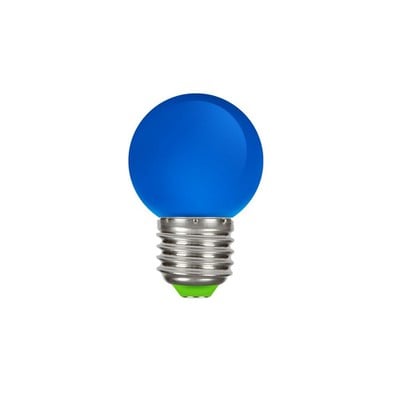 Led Bulb Sphere 1,3W Ε27 Blue