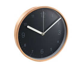 Tescoma Ρολόι Τοίχου Ξύλινο με Μαύρο Εσωτερικό Fancy Home 25,5cm