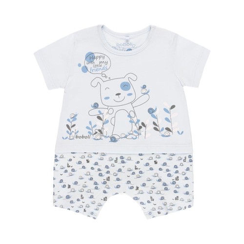 Boboli Knit Play Suit ''Puppy'' for Baby Boy (1022