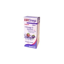 Health Aid Kidz Omega Συμπλήρωμα Διατροφής Ωμέγα 3 & Βιταμίνες Για Παιδιά Σε Σιρόπι Με Γεύση Βατόμουρο 200ml 