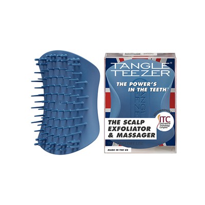 Tangle Teezer The Scapl Exfoliator & Massager Βούρτσα Για Ήπια Απολέπιση Του Τριχωτού Της Κεφαλής Coastal Blue