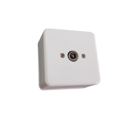 TV Socket Coaxial Wall-Mounted White Unique