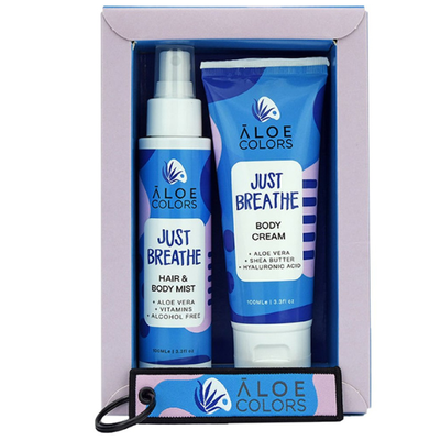 Aloe Colors Just Breathe Gift Set with Body Cream 