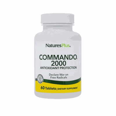 NATURES PLUS Commando 2000 - Συμπλήρωμα Διατροφής Με Αντιοξειδωτική Φόρμουλα 60 Ταμπλέτες