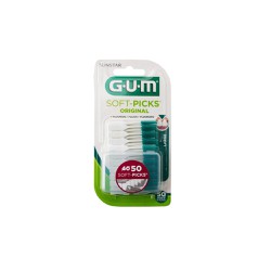 Gum 634 Soft Picks Original Large Interdental Brushes 50 pcs