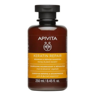 Apivita Keratin Repair Shampoo Σαμπουάν Θρέψης & Ε