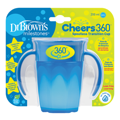 Dr. Brown' s Κύπελλο 360° με λαβές 200 ml αγόρι