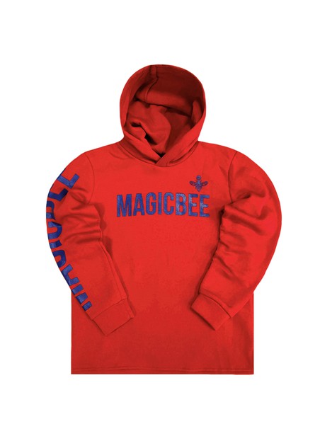 Magicbee double logo hoodie - red