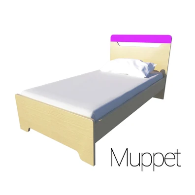 Παιδικό Μονό Κρεβάτι Irven Φούξια Muppet 90x190/20