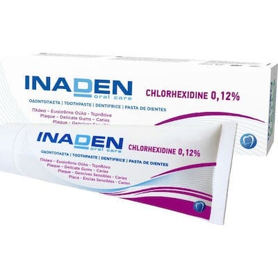 INADEN Chlorhexidine 0.12% Toothpaste Οδοντόκρεμα Χλωρεξιδίνης 75ml