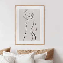 Woman lines minimalism