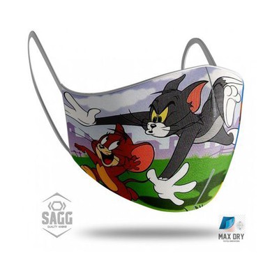 SAGG Παιδική Υφασμάτινη Μάσκα Tom & Jerry 6-12 Ετών