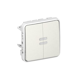 Plexo IP55 A/R Switch Mechanism with Lamp White 06