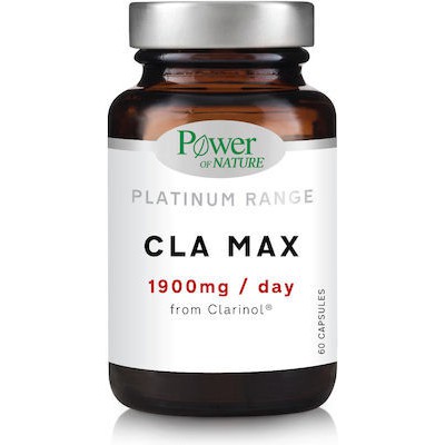 POWER Of  Nature Platinum Range Xs CLA Max Συμπλήρωμα Διατροφής 1900mg Για Αύξηση Μυϊκής Μάζας & Καύσης Λίπους 60 Κάψουλες