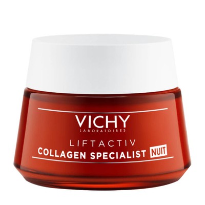VICHY Liftactiv Collagen Specialist Night Κρέμα Νύχτας Mε Αντιρυτιδική Δράση Για Σύσφιξη & Λάμψη, 50ml