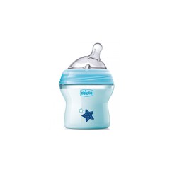 Chicco Natural Feeling Plastic Baby Bottle Normal Flow For 0m+ With Silicone Thimble 150ml