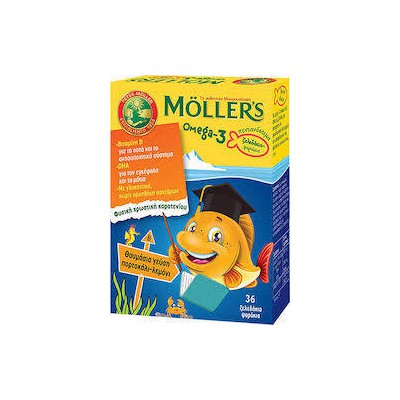 Moller's Omega-3 Fish Jellies with Orange-Lemon Fl