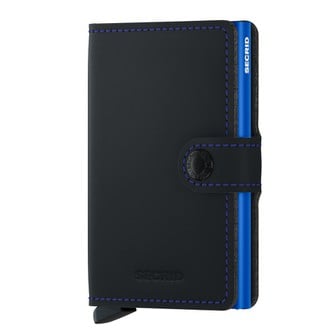 Δερμάτινο Πορτοφόλι RFID Miniwallet Matte, Black &