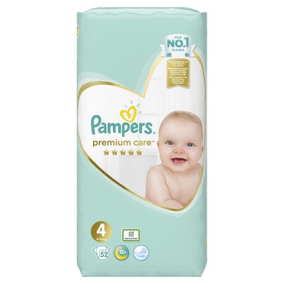 Pampers Premium Care Jumbo Pack No 4 (9-14kg) 52 p