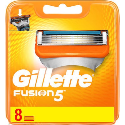 GILLETTE Fusion5 Ανταλλακτικές Κεφαλές Ξυρίσματος 8 Τεμάχια