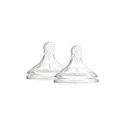Dr. Brown's Natural Flow Options+ Level 1 Silicone Teat 0m+ 2 pieces