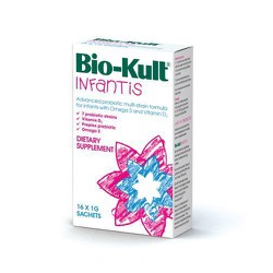 Bio-Kult Infantis Προβιοτική Πολυδύναμη Φόρμουλα για Βρέφη & Παιδιά με Ω3 Λιπαρά Οξέα & Βιταμίνη D3, 16 φάκελλοι x 1gr