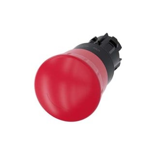 Light Release Button Rotary Mushroom Red 40mm 3SU1