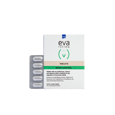 INTERMED Eva Intima Meno-Control Καθημερινό Συμπλήρωμα Διατροφής Για Την Κάλυψη Των Ιδιαίτερων Διατροφικών Αναγκών Της Περι-εμμηνοπαυσιακής Γυναίκας x90 Δισκία