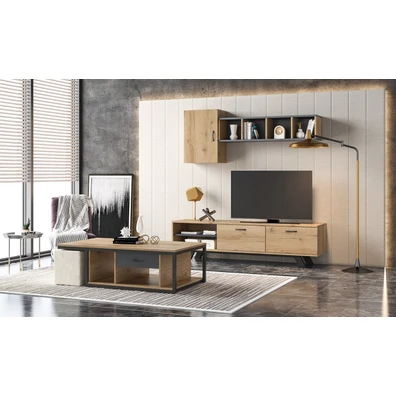 Living Room Complex 225x45x48cm Melamine No28 New 