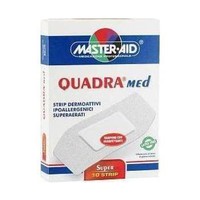 MASTER AID QUADRA MED STRIPS SUPER (8,6X3,9CM) 10ΤΕΜ