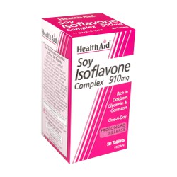 Health Aid Soy Isoflavone Συμπλήρωμα Διατροφής 910mg 30 Φυτικές Ταμπλέτες