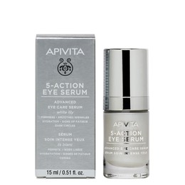 Apivita 5-Action Eye Serum, Ορός-Serum Ματιών 5 Δράσεων με Λευκό Κρίνο 15ml