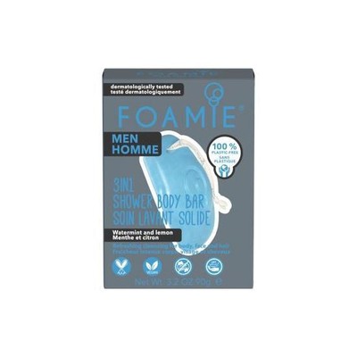 FOAMIE 3in1 Seas The Day Watermint And Lemon Αφρόλουτρο & Σώμα & Μαλλιά Για Άνδρες Με Δυόσμο & Λεμόνι 90g