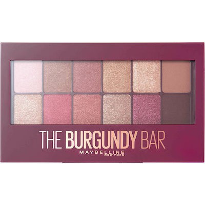 MAYBELLINE The Burgundy Bar Eyeshadow Palette Παλέτα Σκιών 9.6g