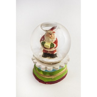 Snowball with Santa Claus in Green Base 750131C