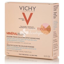 Vichy Mineralblend Healthy Glow Tri-Color Powder (Medium), 9gr