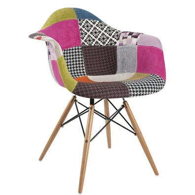 Καρέκλα Δείπνου Varossi Quadra Wood Patchwork 1 64