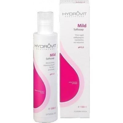 HYDROVIT Mild Soft Soap Ήπιο Υγρό Καθαρισμού Προσώπου & Σώματος Με Ενυδατικές Ιδιότητες pH 5.5 150ml