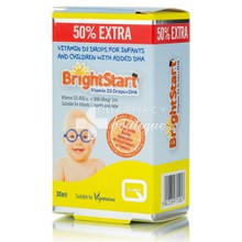 Quest Bright Start Vitamin D3 Drops & DHA - Βιταμίνη D3 και DHA για Βρέφη και Παιδιά 20ml