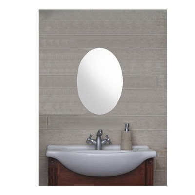 Καθρέπτης μπάνιου τοίχου 30x53 οβάλ ροντέ κολλητός