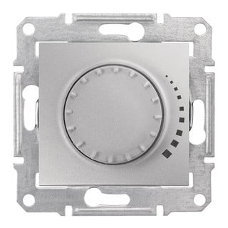 Sedna Rotary Push Button Dimmer A/R 325VA Aluminiu