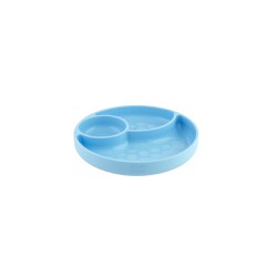  Chicco Silicone Plate With Dividers And Suction Cup Ciel 12m+ 1 piece